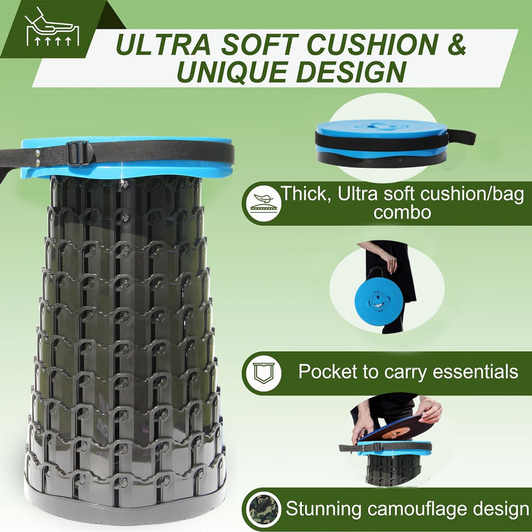 Collapsible Stool with Cushion – SitMax