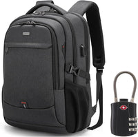 Water-Resistant Travel Laptop Backpack with USB Port & Organised Storage