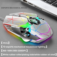 87-Key Mechanical Gaming Keyboard RGB Backlit Blue Switch