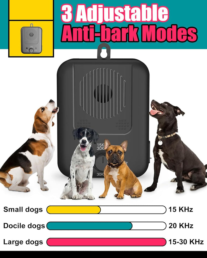 Rechargeable Ultrasonic Anti Barking Device with 50ft Range – Calvero