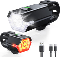 Rechargeable Bike Light Set with 3+6 Modes & Side Lighting – RoadBeam
