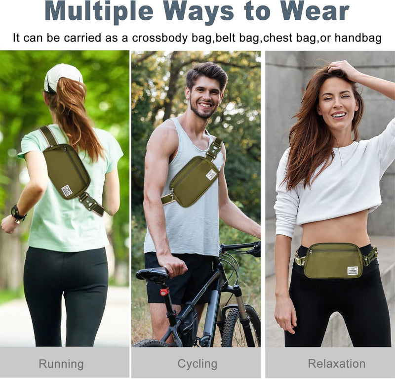 Lightweight Mini Crossbody Waist Bag with Adjustable Strap – Unisex Everyday Pack (1+1 FREE)