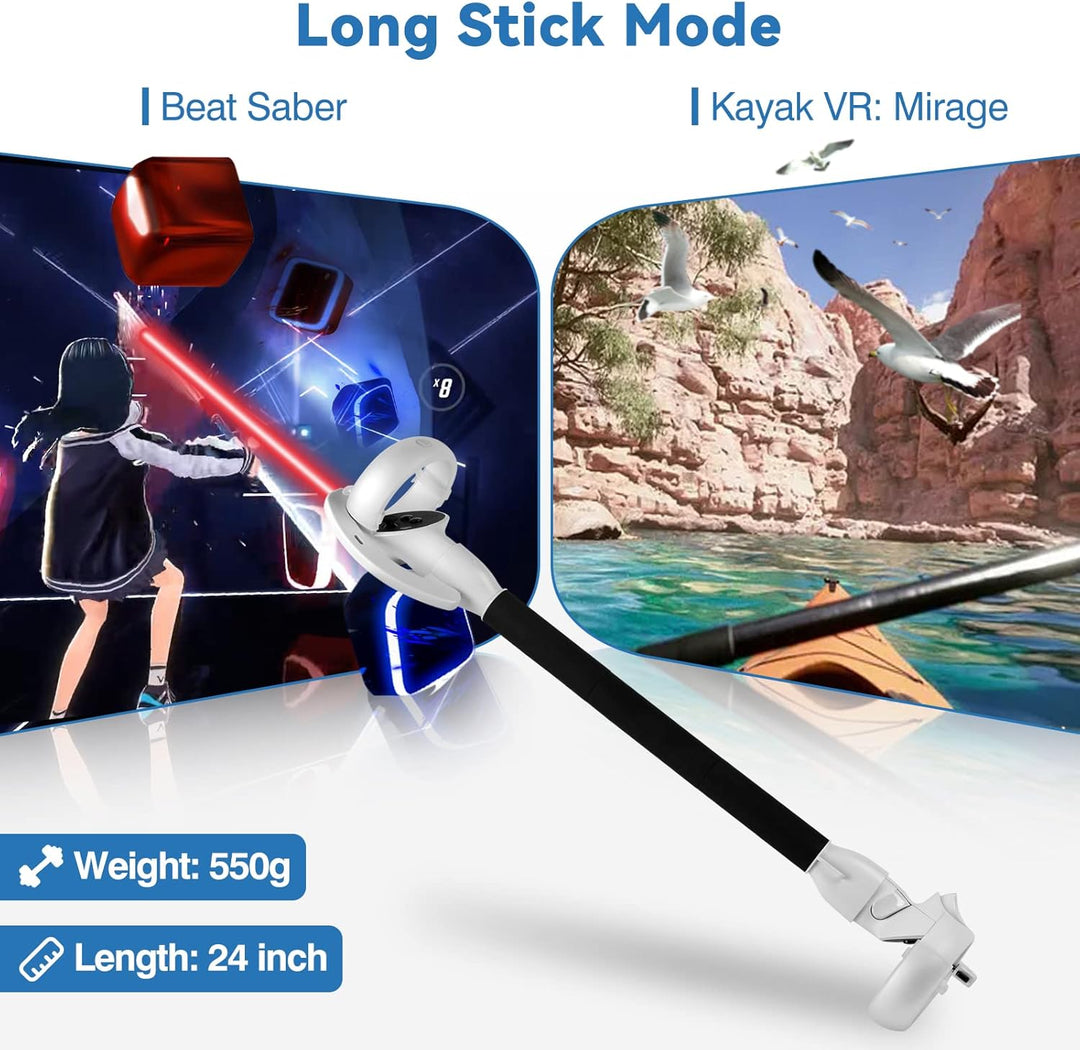VR Controller Extension Handles for Meta Quest 2 – Kynaro