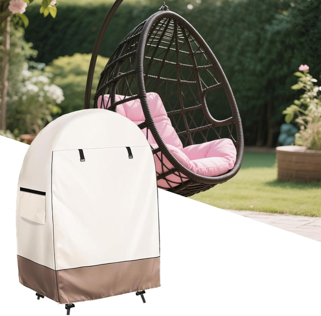 Waterproof Egg Chair Cover with Double Zipper – Solara