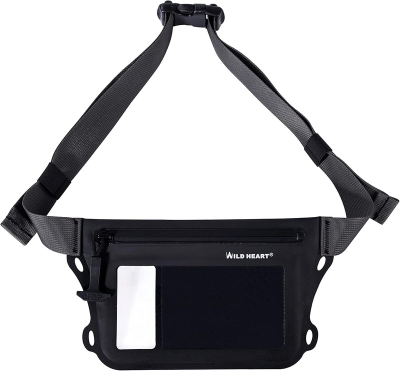 Waterproof Waist Pouch with Phone Holder – Double Pocket & Adjustable Belt (1+1 FREE)