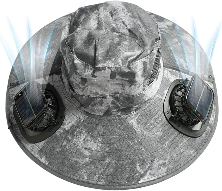 Solar Fan Cooling Hat with UV Protection – Solvoro