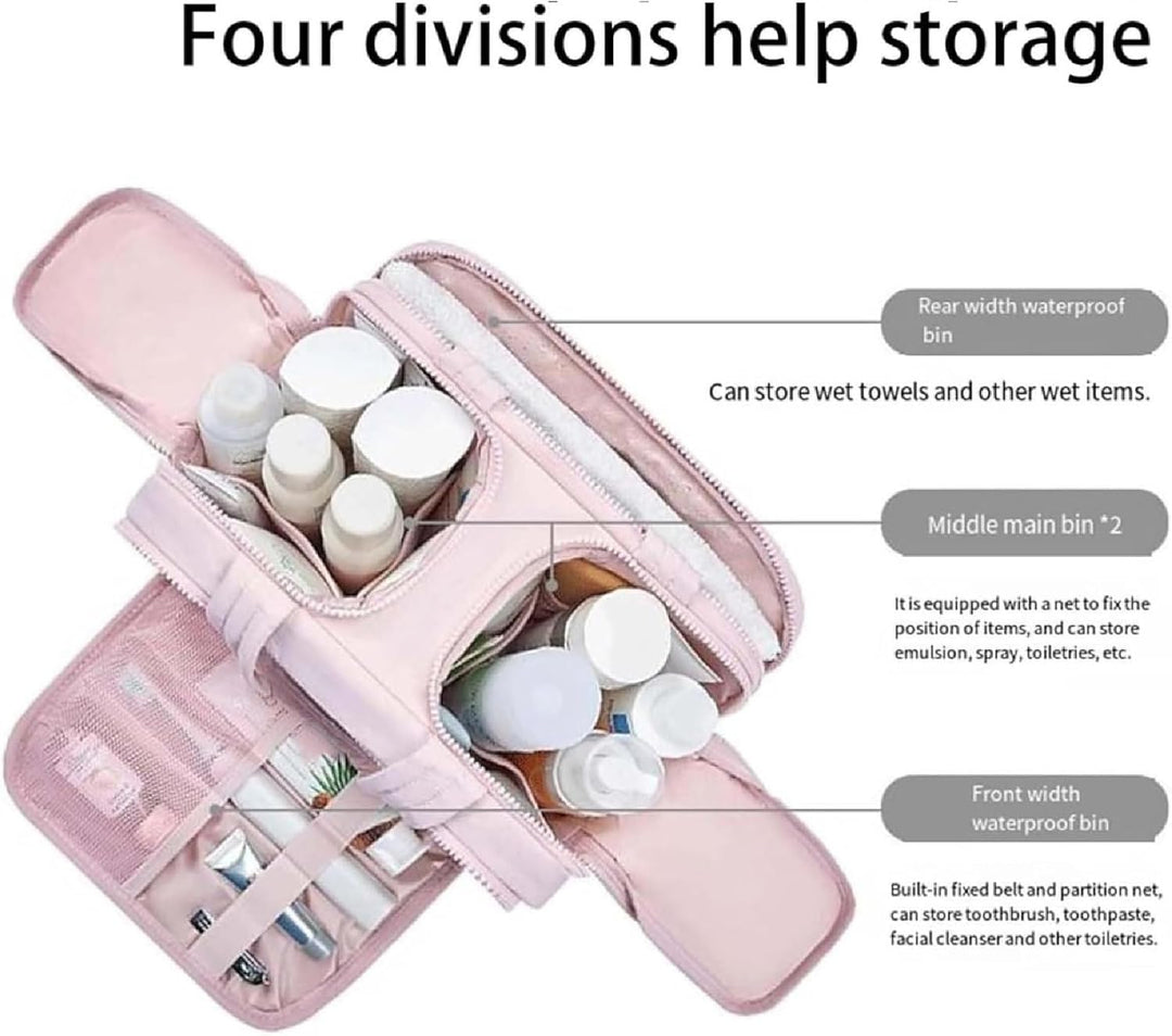 Travel Cosmetic Bag – Large Waterproof Toiletry & Makeup Organizer (4-in-1) – Selvane