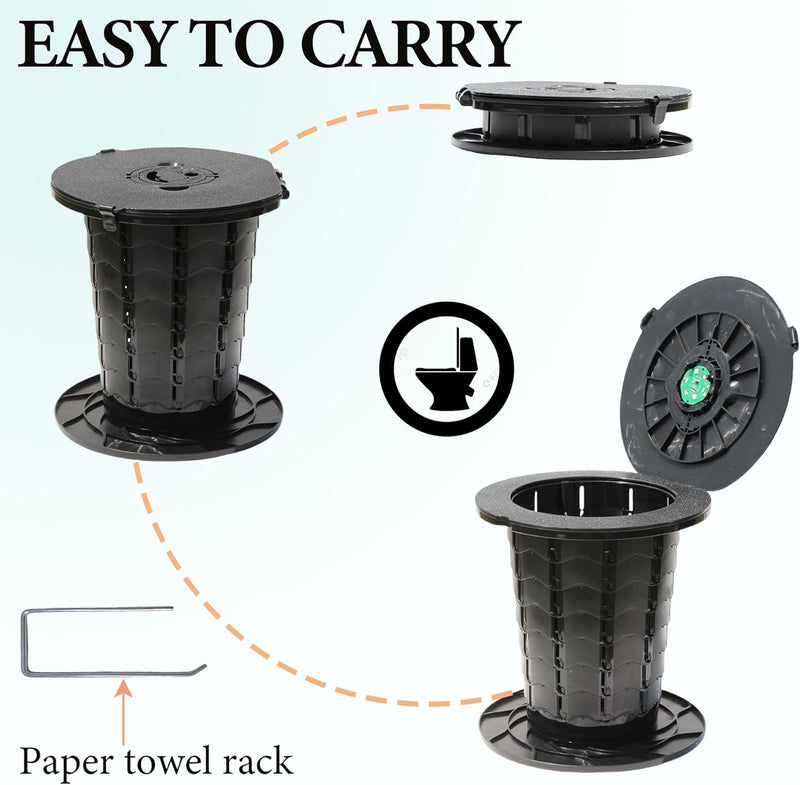 Portable Toilet with Adjustable Height – CampMate