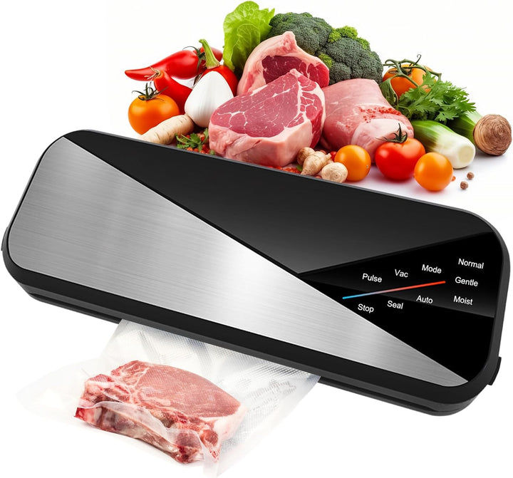 6-in-1 Vacuum Sealer with 80kPa Suction and 30cm Sealing Strip – Fresvyn