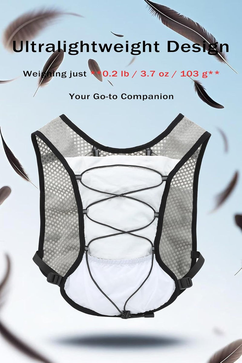 Ultra-Light Hydration Running Vest with 2L Water Bladder – Dravien