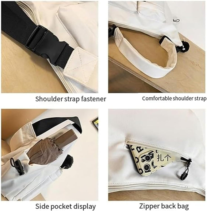 Large Capacity Canvas Crossbody & Messenger Bag – Kaelen