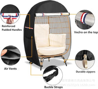 Waterproof Egg Chair Cover with Double Zipper – Solara