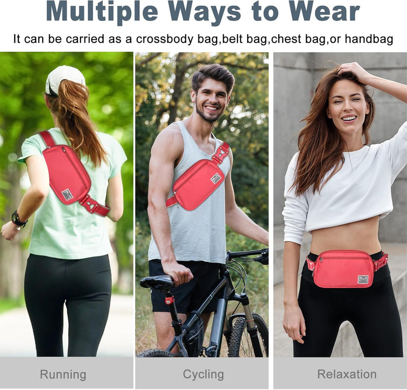 Lightweight Mini Crossbody Waist Bag with Adjustable Strap – Unisex Everyday Pack (1+1 FREE)