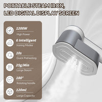 Portable Travel Steamer Iron 1200W with 6 Modes and AU Plug