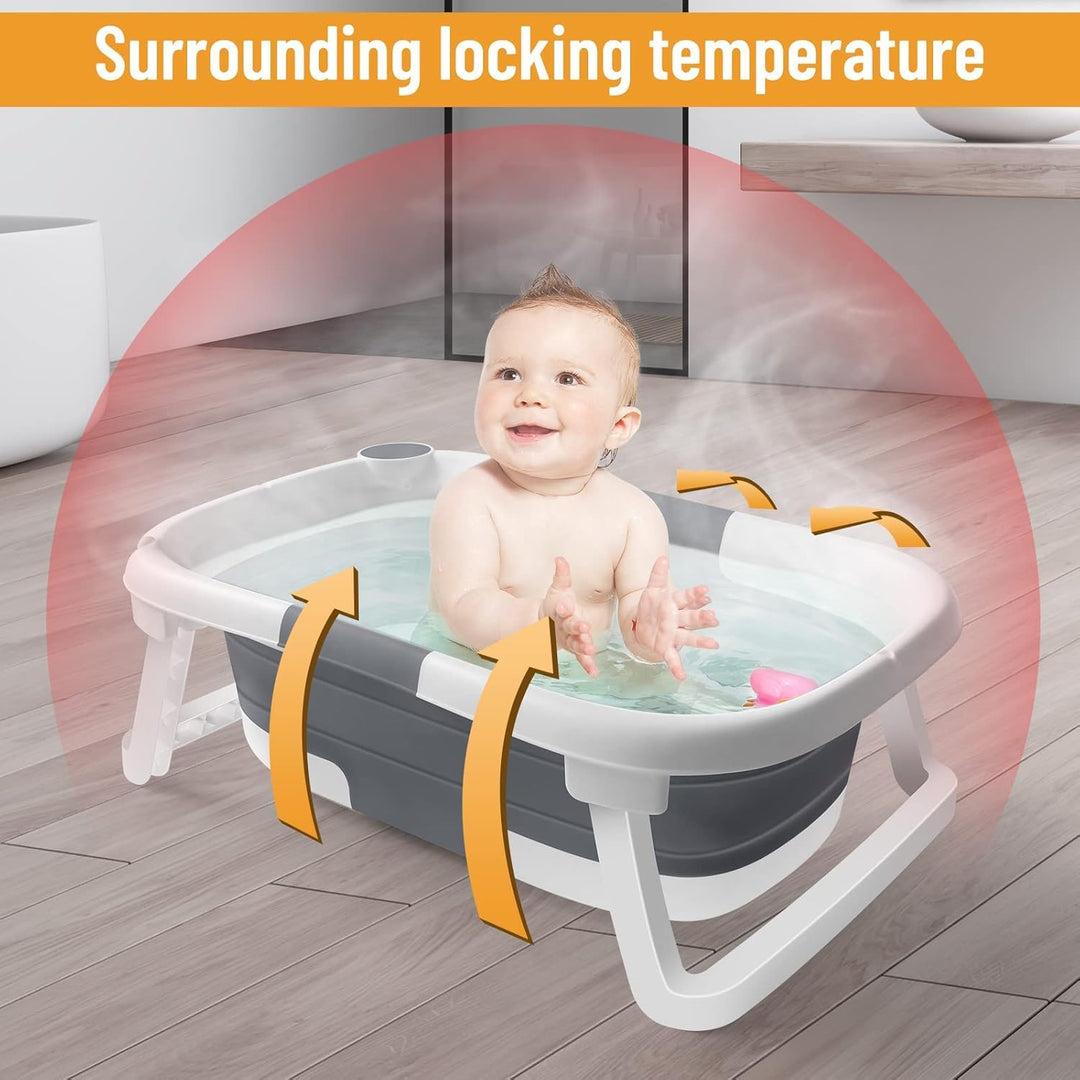 Collapsible Baby Bath Tub with Net – BathNest