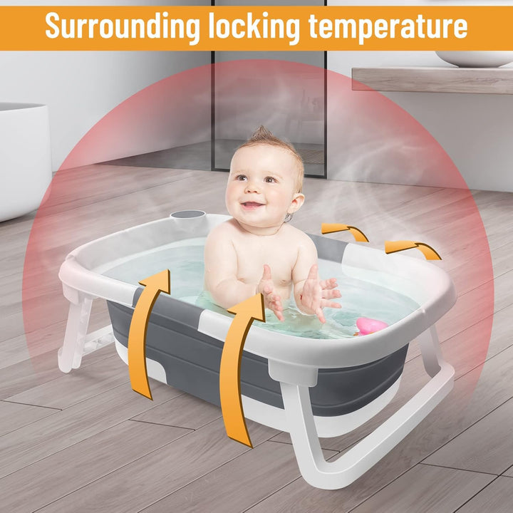Collapsible Baby Bath Tub with Net – BathNest