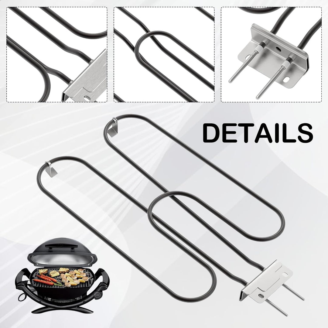 High-Power Stainless Steel Grill Heating Coil 2200W for Outdoor Electric BBQ – Zeythra