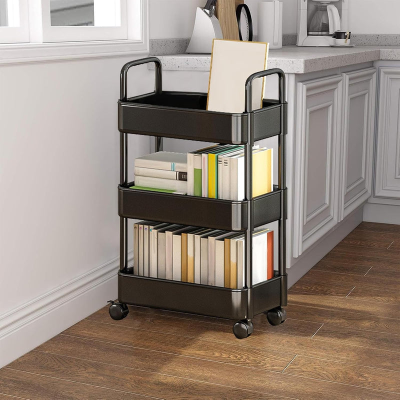 Rolling Utility Cart with Wheels & Handle – Veyora