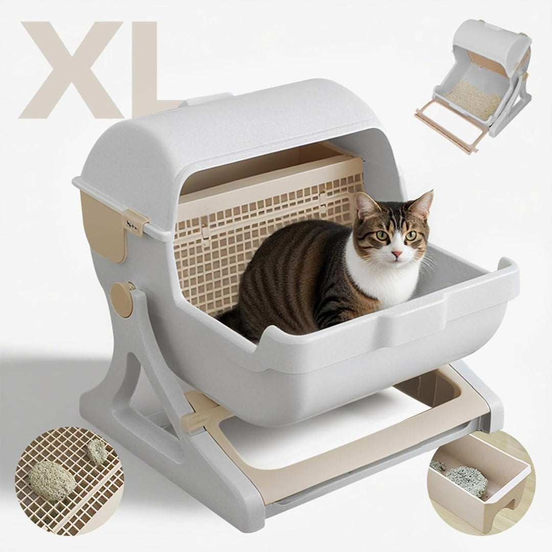 Automatic Odourless Litter Box with Open-Top Design – Felvora