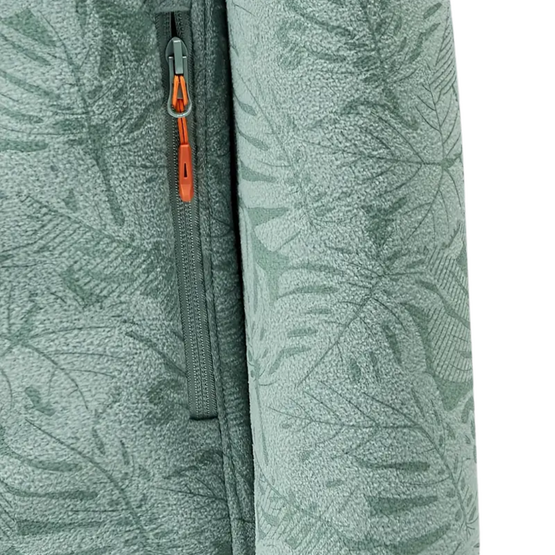 Women's Outdoor Fleece Jacket Windproof with Plant Pattern – Marit