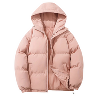 Padded men's puffer jacket with hood - Elias