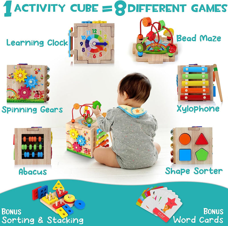8-in-1 Montessori Play Cube – Cubbi-State of Style