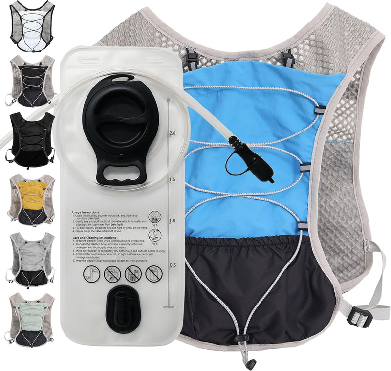 Ultra-Light Hydration Running Vest with 2L Water Bladder – Dravien