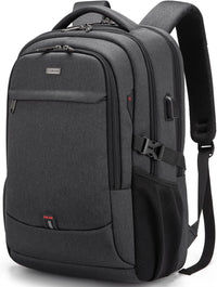 Water-Resistant Travel Laptop Backpack with USB Port & Organised Storage