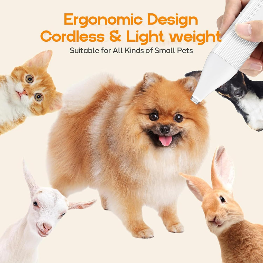 4-in-1 Cordless Pet Grooming Clippers with Nail Grinder – Velporo