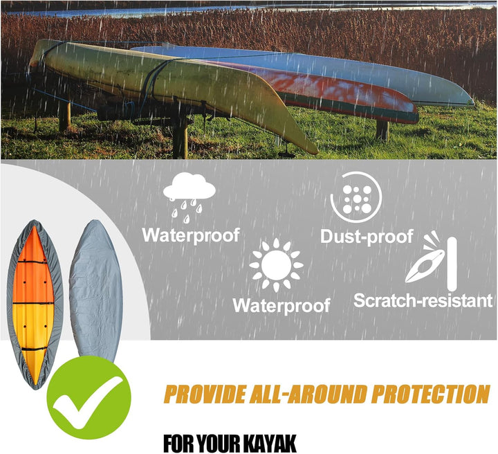 Waterproof UV-Resistant Kayak Cover with Adjustable Straps – Marivor