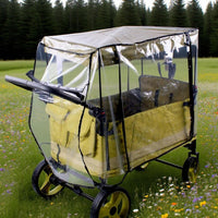 Stroller Rain Cover – Windproof Protective Canopy for 2-Seat & 4-Seat Carts – Venaro