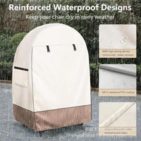 Waterproof Egg Chair Cover with Double Zipper – Solara