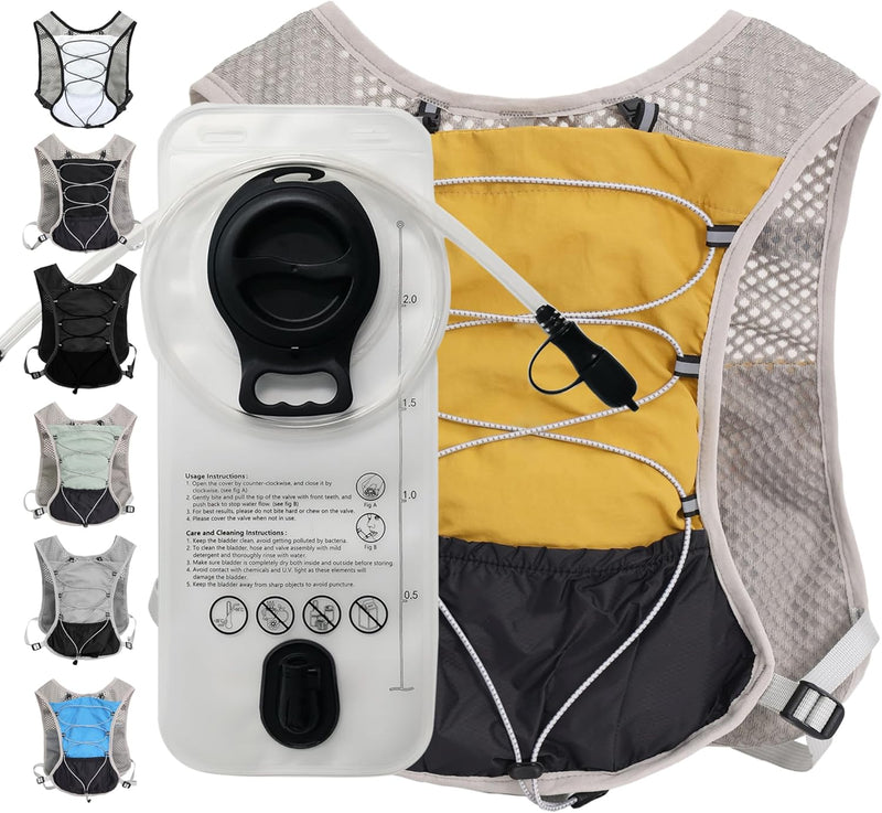 Ultra-Light Hydration Running Vest with 2L Water Bladder – Dravien
