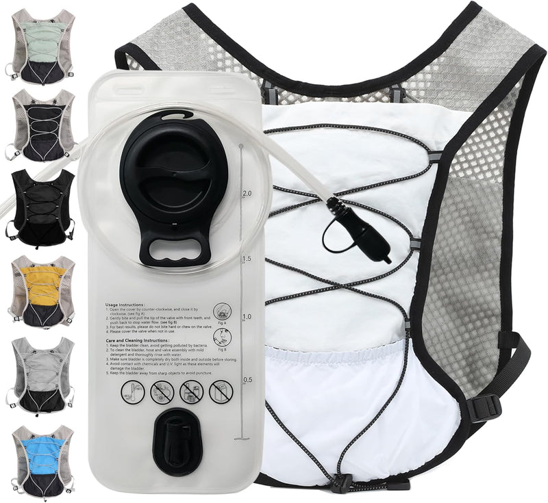 Ultra-Light Hydration Running Vest with 2L Water Bladder – Dravien