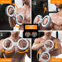 Twister Arm Exerciser with Adjustable 12LB Resistance and 360° Rotation – Zeynor