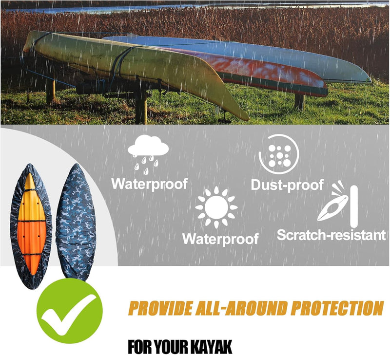 Waterproof UV-Resistant Kayak Cover with Adjustable Straps – Marivor
