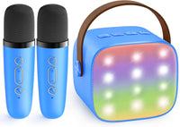 Portable Mini Karaoke Machine with Bluetooth Speaker & 2 Wireless Mics – Veylo
