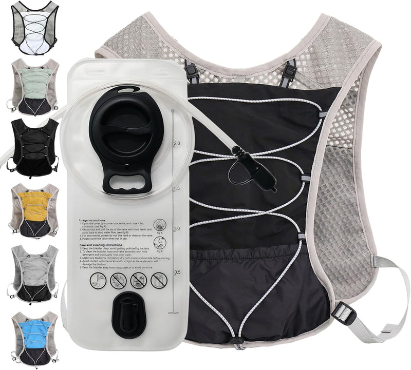 Ultra-Light Hydration Running Vest with 2L Water Bladder – Dravien