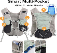 Ultra-Light Hydration Running Vest with 2L Water Bladder – Dravien