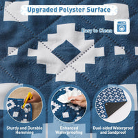 Extra Large Waterproof Picnic Blanket 200 × 200 cm with 3 Layers – MeadowRest