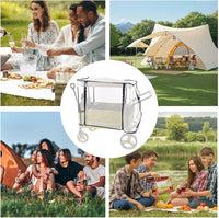 Stroller Rain Cover – Windproof Protective Canopy for 2-Seat & 4-Seat Carts – Venaro