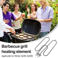 High-Power Stainless Steel Grill Heating Coil 2200W for Outdoor Electric BBQ – Zeythra