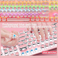 87-Key Mechanical Gaming Keyboard RGB Backlit Blue Switch