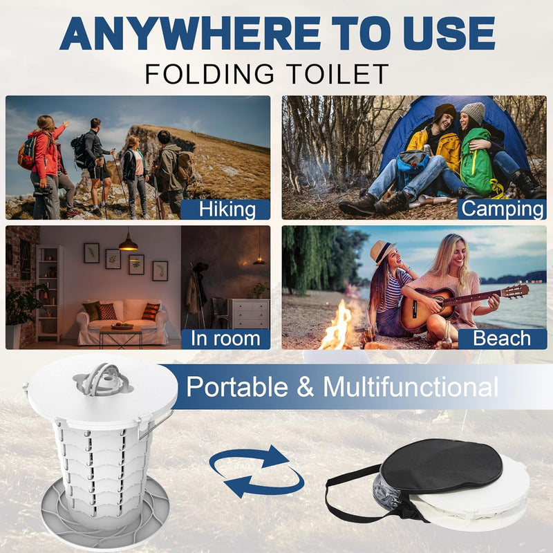 Portable Toilet with Adjustable Height – CampMate