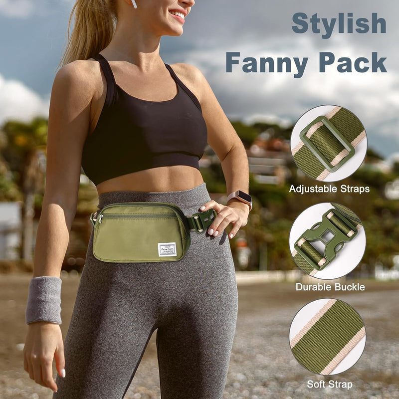 Lightweight Mini Crossbody Waist Bag with Adjustable Strap – Unisex Everyday Pack (1+1 FREE)