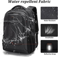 Water-Resistant Travel Laptop Backpack with USB Port & Organised Storage