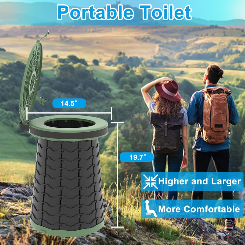 Portable Toilet with Adjustable Height – CampMate