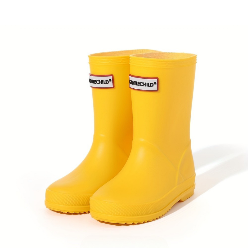 Children's solid-colour waterproof wellies – Noah