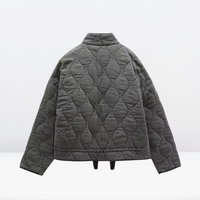 Ladies' padded jacket with drawstring & zipper – Lorena