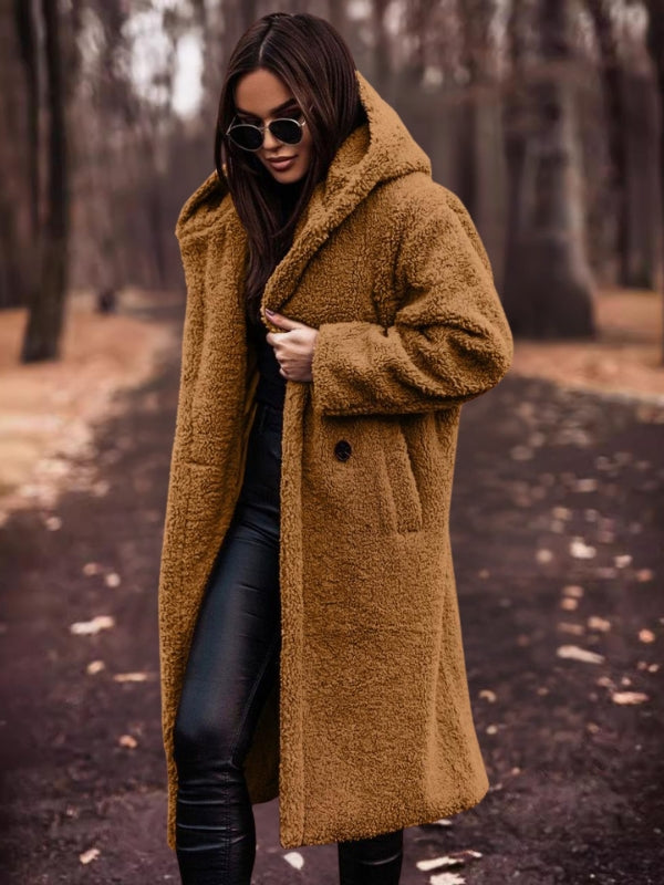 Women's trench coat with belt & double-breasted fastening – Clara